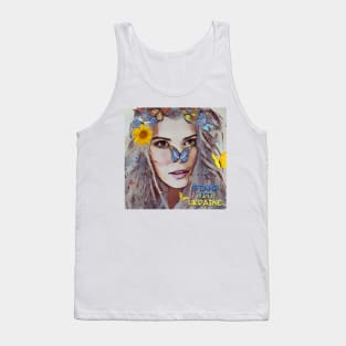 Ukrainian woman with sunflower Tank Top